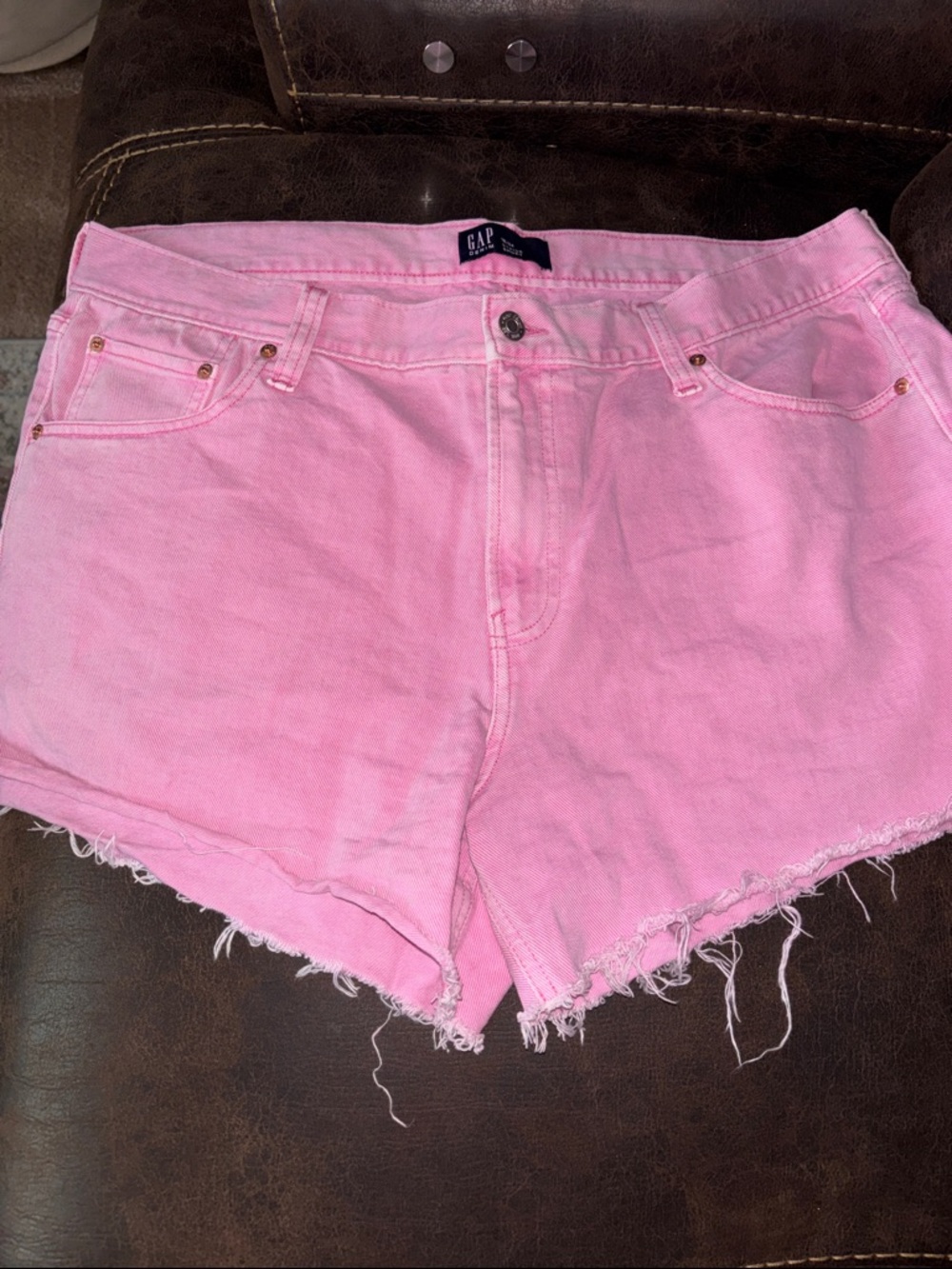 GAP pink denim shorts
